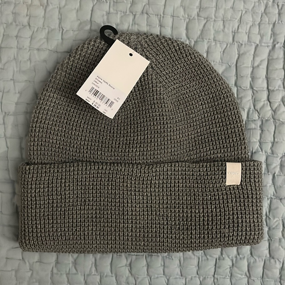 Vuori waffle beanie in shiitake